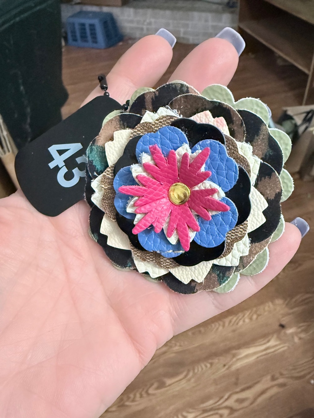 Handmade Floral Bag Charm